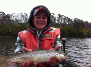 Kylie with a Four Springs trout
